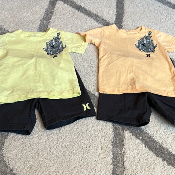 Hurley Other - 2 Hurley toddler shirt sets, 3t